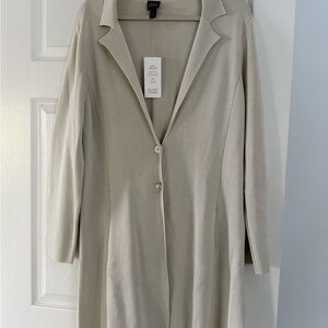 Eileen Fisher Cream Trench Coat